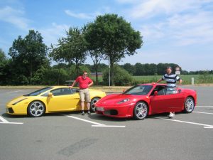 emotiondrive Kunden beim Lamborghini und Ferrari fahren